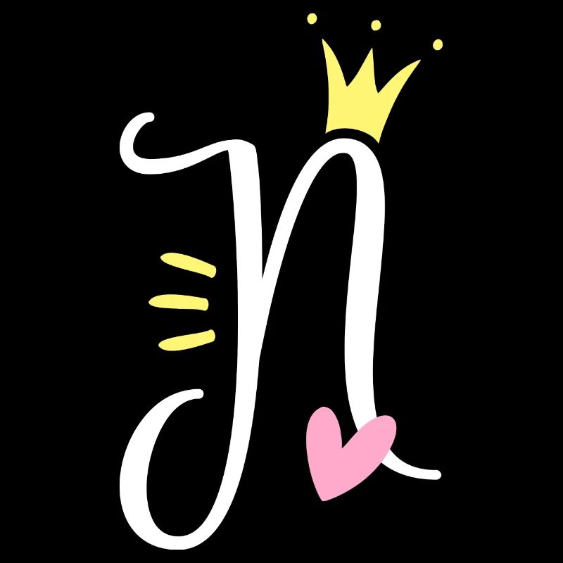 Buchstabe N Anfangsbuchstabe Krone