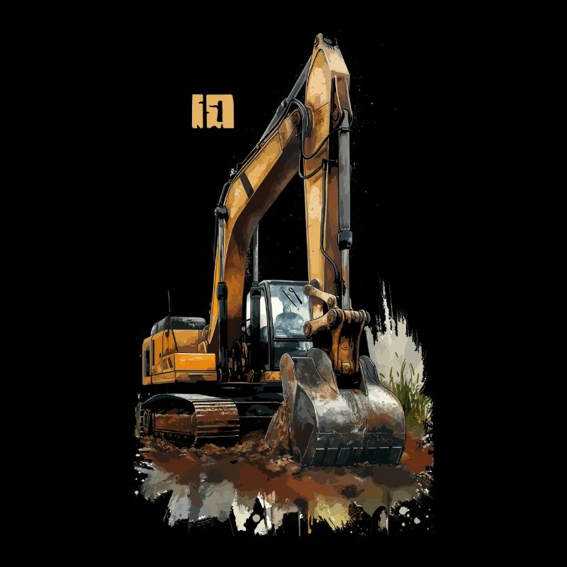 Bagger 10 Jahre 10 Geburtstag