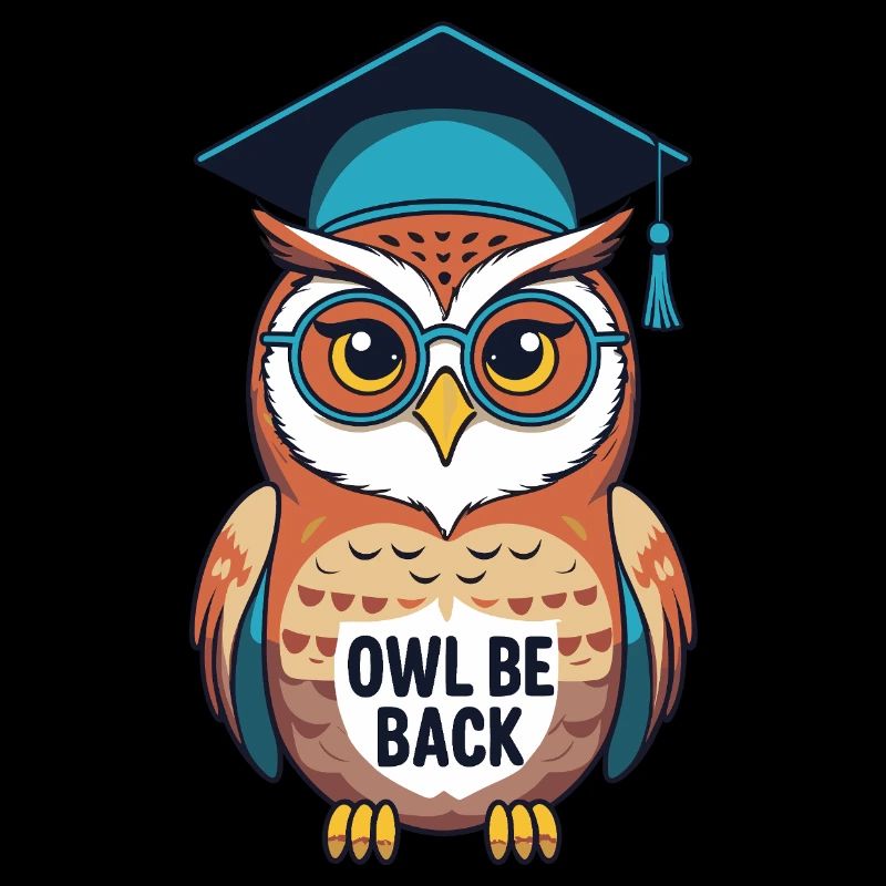 Lustige Abschluss-Eule - Owl Be Back