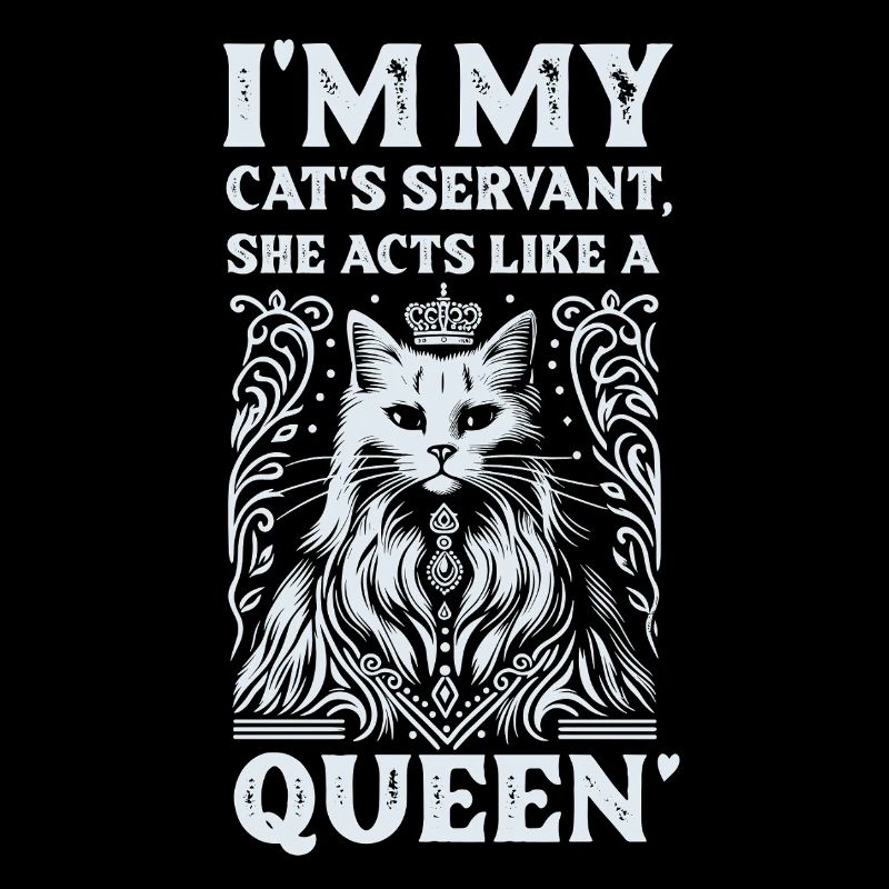 Design élégant de t-shirt Cat Queen