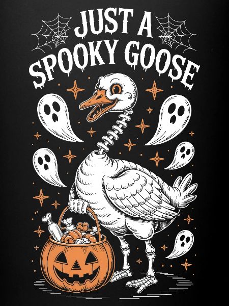 Juste une oie effrayante Halloween