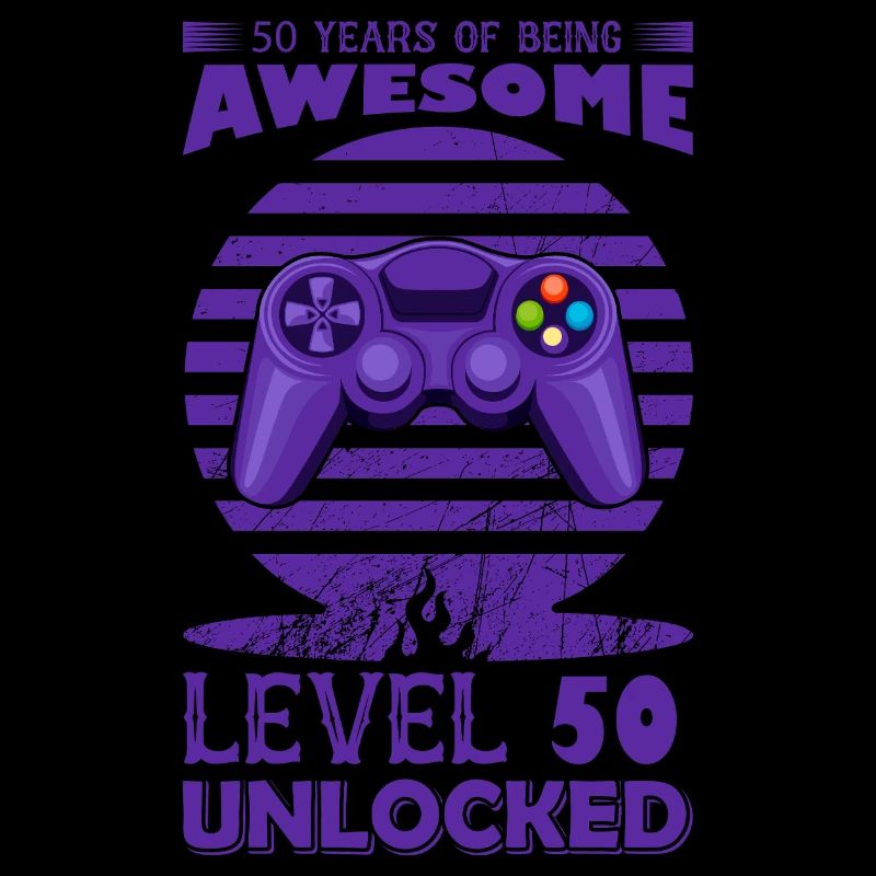 Retro Gaming Controller Motif