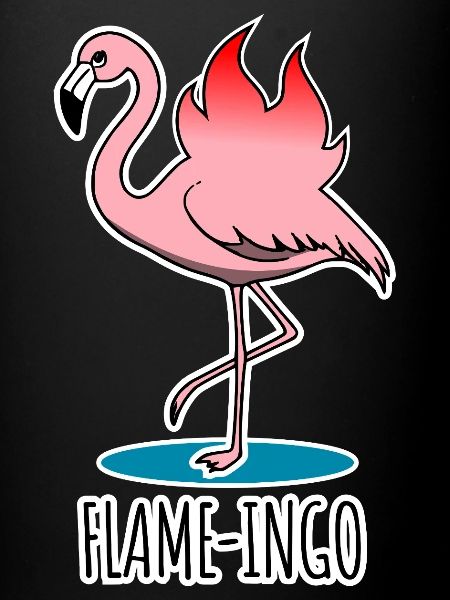 Flame-Ingo - ein flammender Flamingo