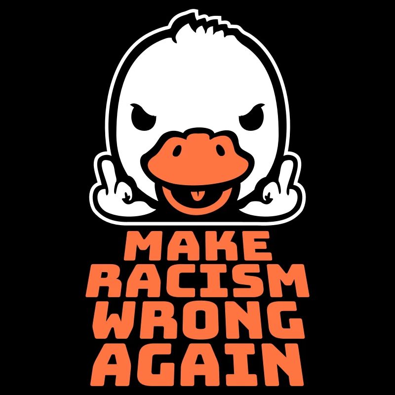 Goose Make Racism Wrong Again Middle Finger Activist