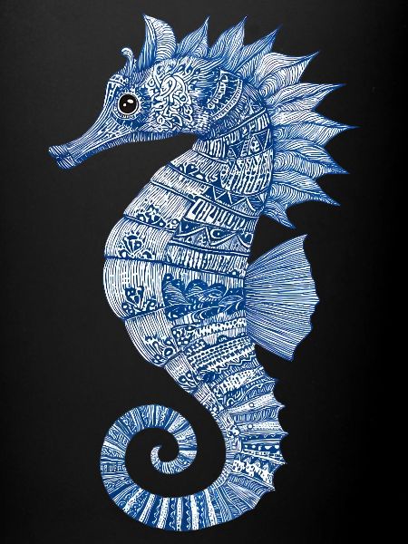 Motif hippocampe – Motif d’art maritime
