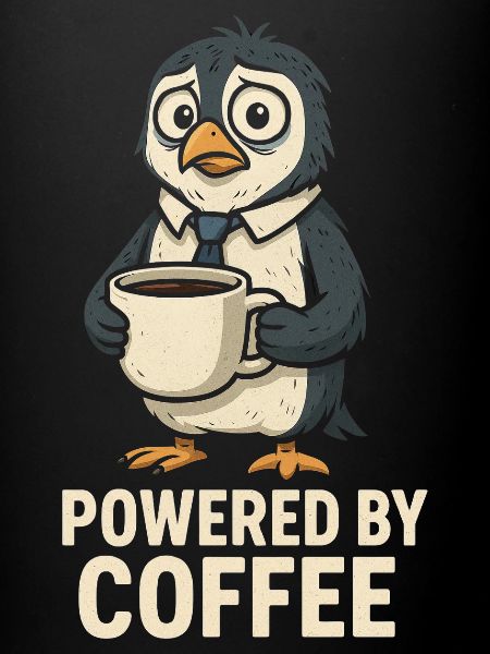 Coffee penguin with style