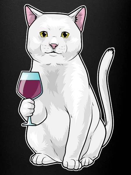 Cat Red Wine