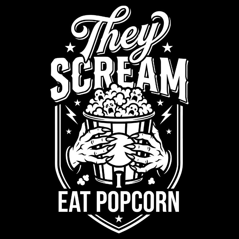Schreie und Popcorn Genuss