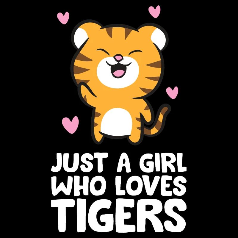 Nur ein Mädchen, das Tiger liebt