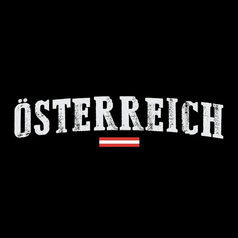 Conception de lettrage de drapeau de l'Autriche - AUTShirt.at