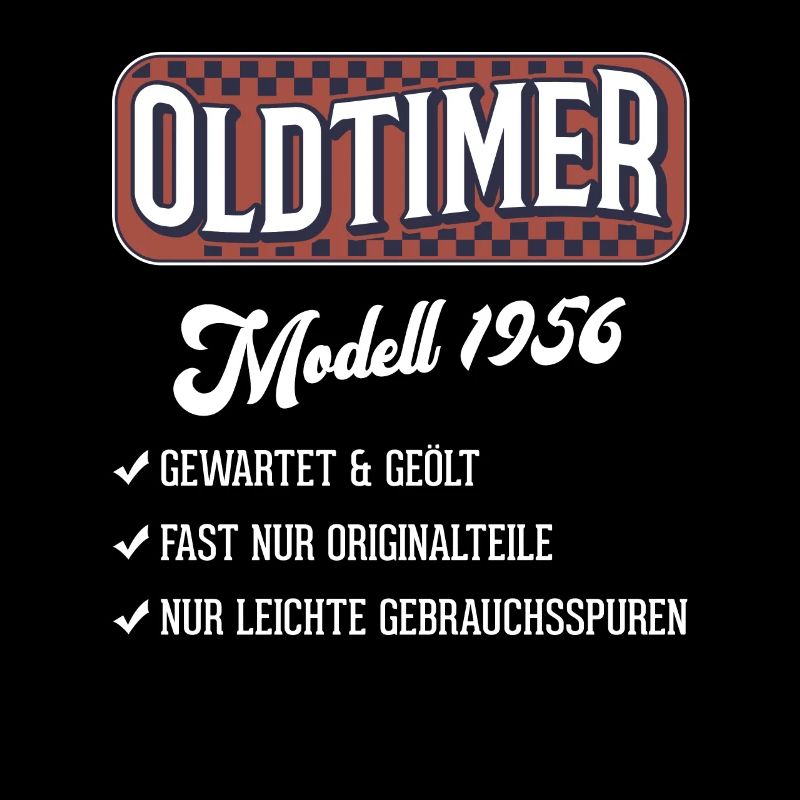 Oldtimer 1956 Autoliebhaber Geburtstag Geschenk