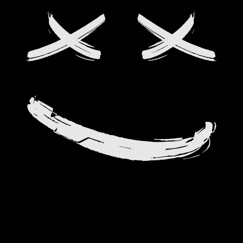 X Eyes smiling Happy Face