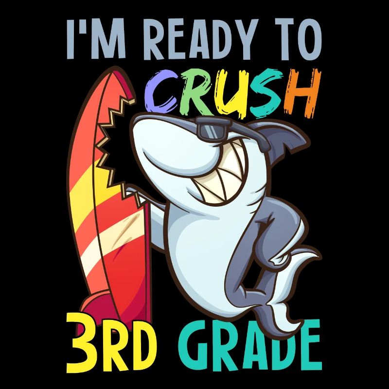 Shark Je suis prêt à écraser la 3e année de retour à l’école