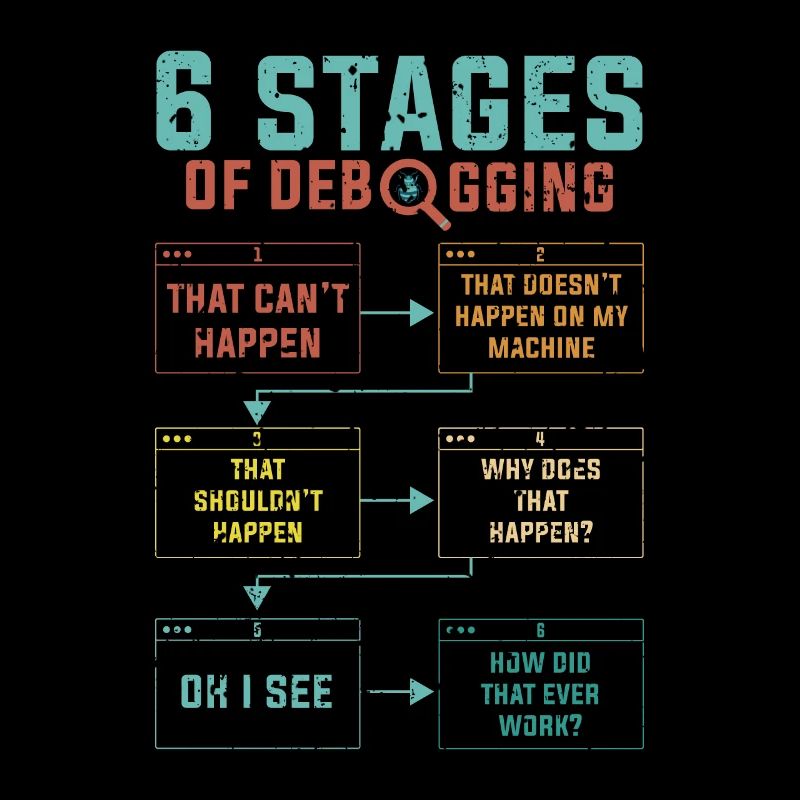 Programming 6 Stages of debugging