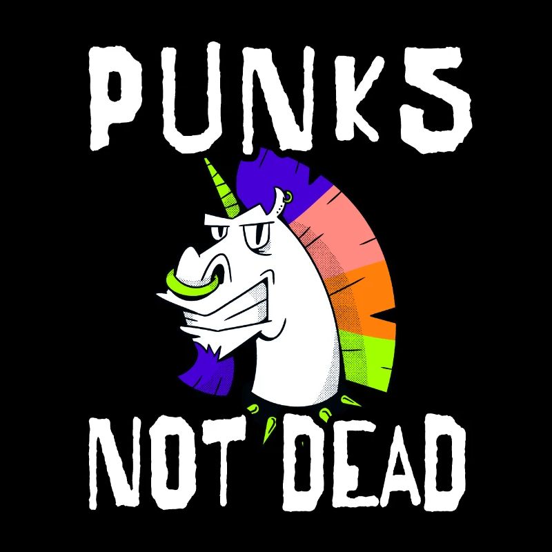 Punks Not Dead Punk Rock Einhorn Punker Geschenk