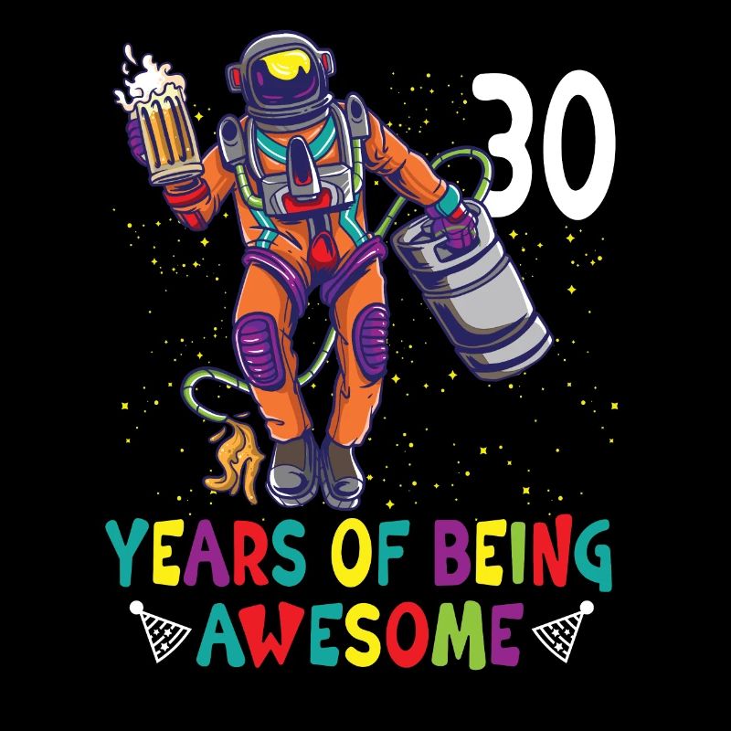 30th Birthday Astronaut Astronomy Solar System