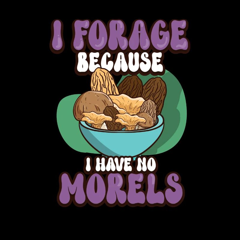 Cueilleur de champignons de Morel Champignon Champignon