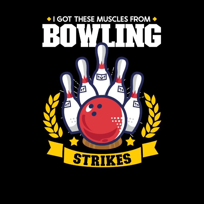 Équipe de bowling drôle Bowler Strike idée cadeau