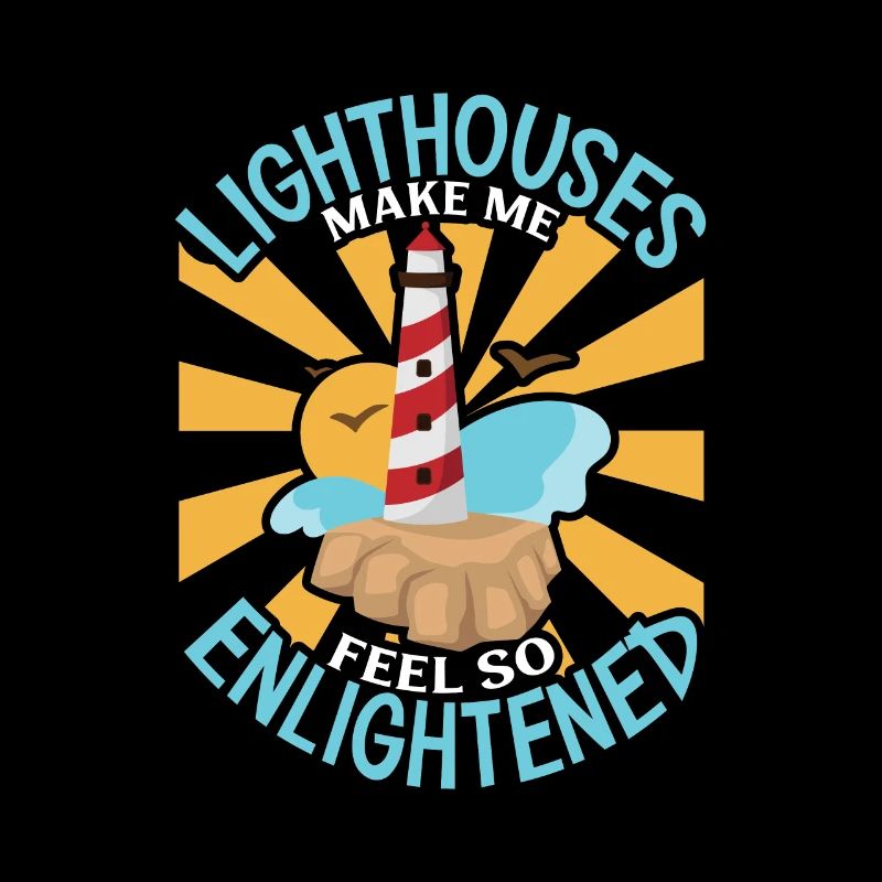 Lighthouse Seaside Nautical Ich Liebe Leuchtturm