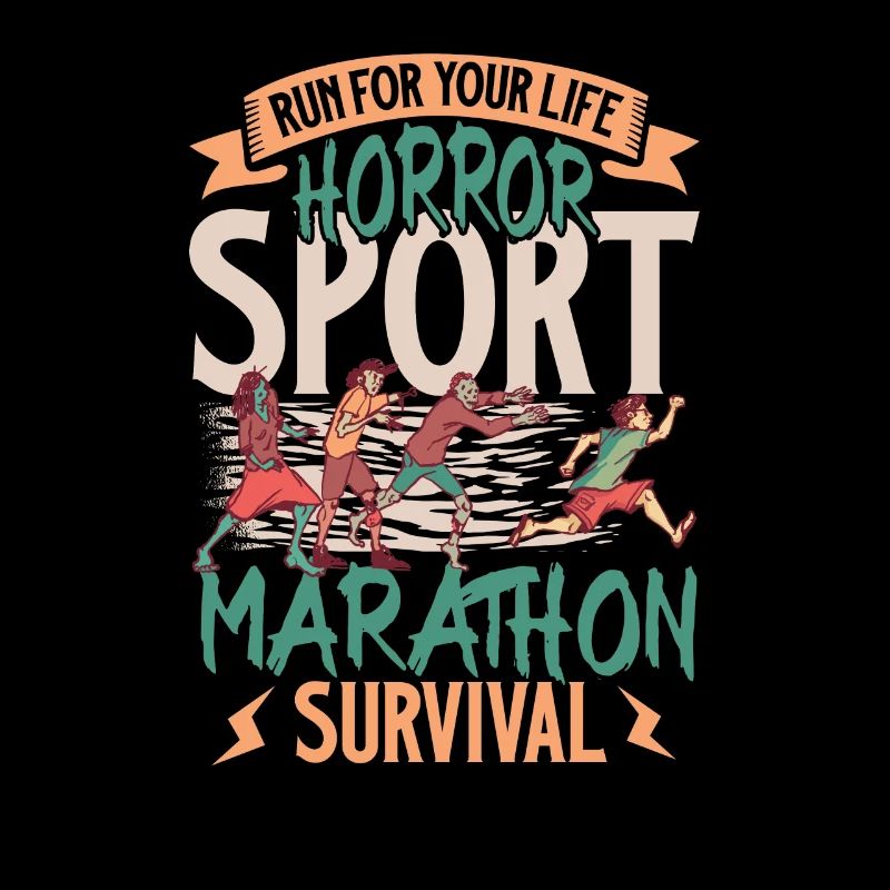 Horreur Zombie Runner Semi-Marathon Course Jogging