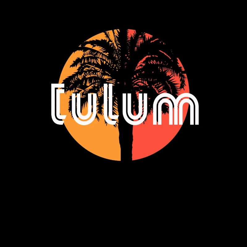 Tulum Mexico Artistic Vacation Souvenir Palm Tree