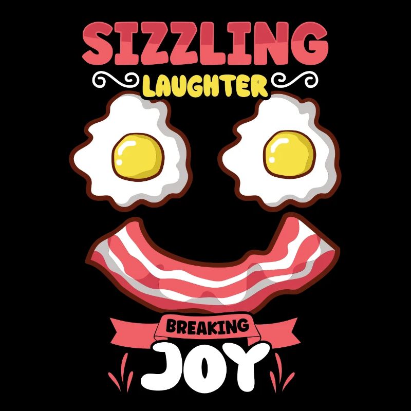 Drôle de poitrine rapide menu bacon commencer la matinée