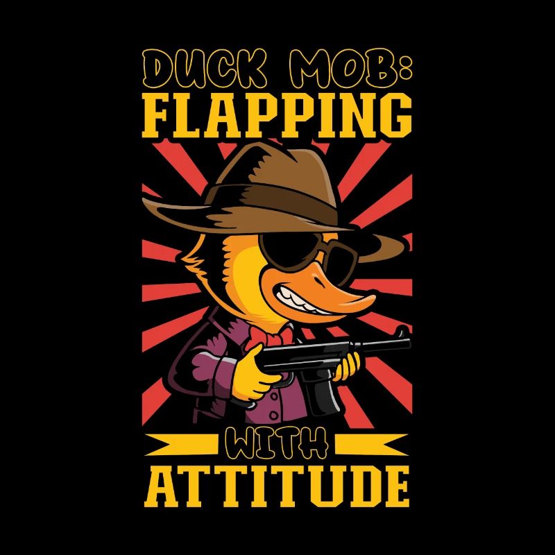 Gangster Rubber Ducks Mobster Mallards Ducky Dons