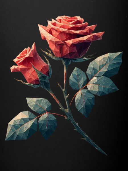 Polygone rose