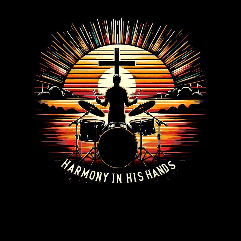 Drum Player Jesus Drum set Pick Jesus Drums Player
