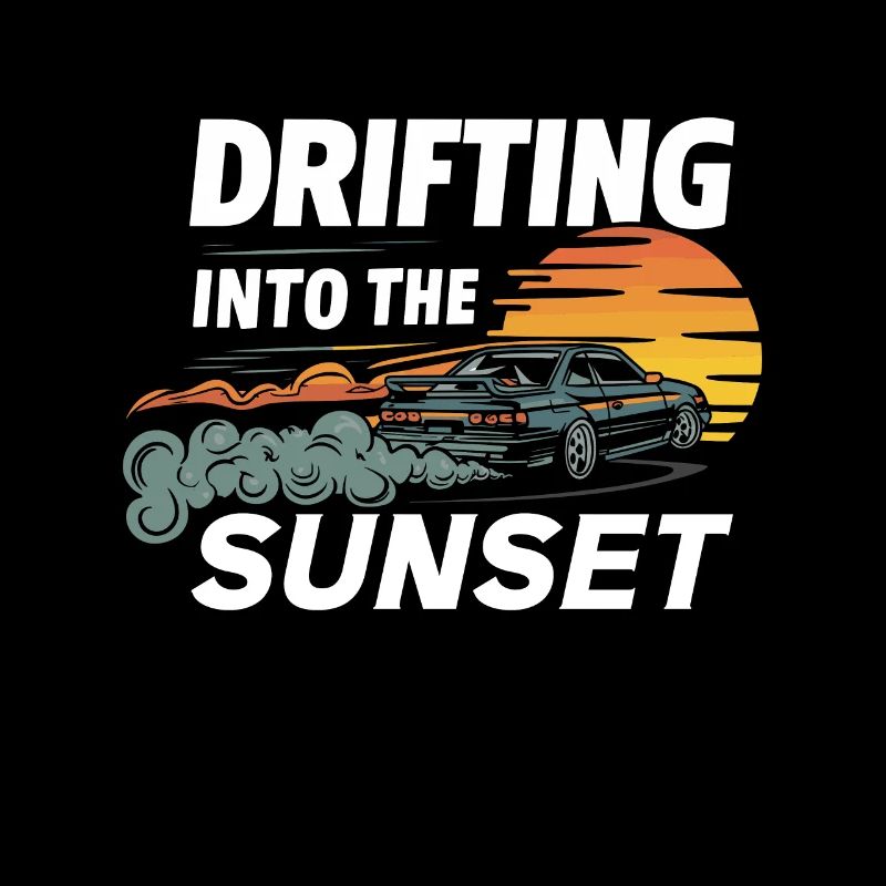 Course de drift automobile, dérive de sport automobile de voiture de course