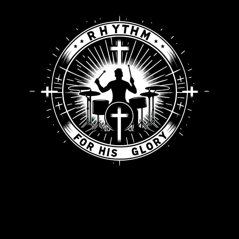 Drum Player Jesus Drum set Pick Jesus Drums Player