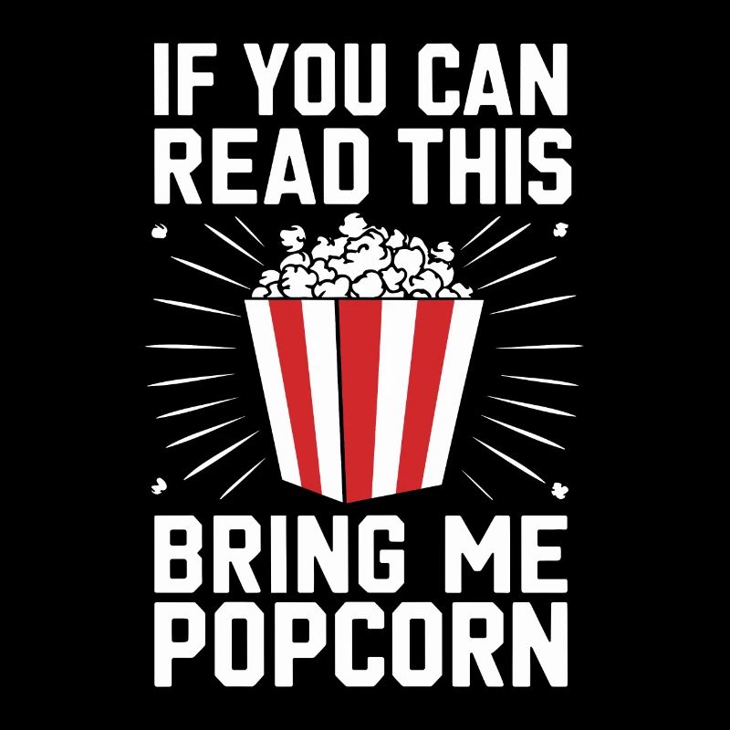 Lustiger Popcorn-spruch, Binge-watching-popcorn