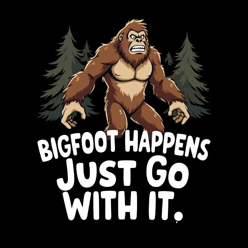 Bigfoot croyant Sasquatch Cryptide Créature de la forêt