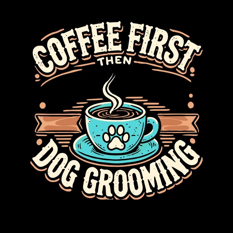 Erst Kaffee, dann Hundepflege