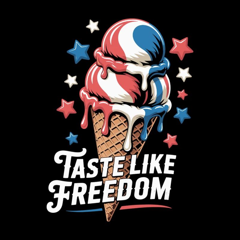 USA Eiscreme für den 4. Juli