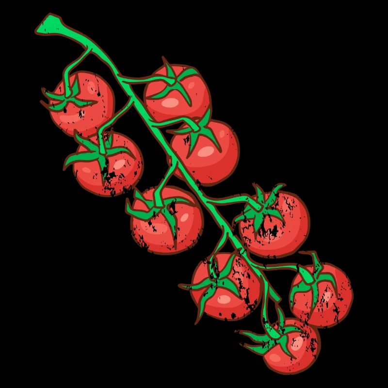 Tomates de style grunge vintage rétro
