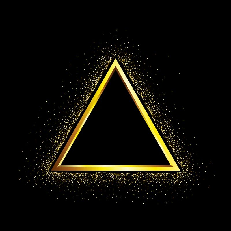 Dreieck Gold