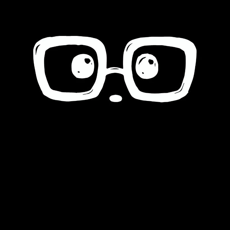 Erstaunter Blick mit Brille ...