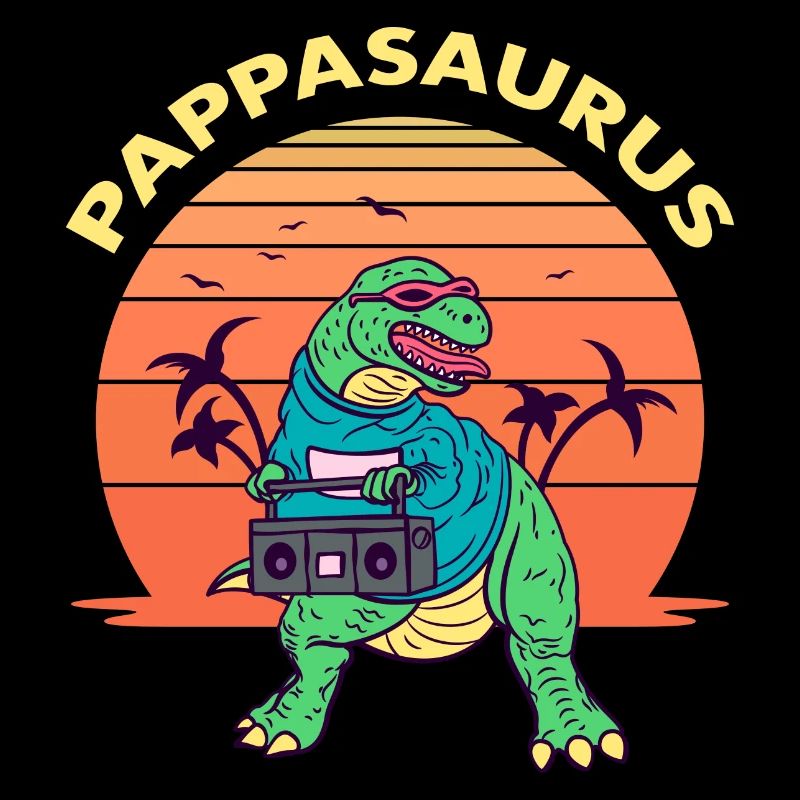 Papasaurus Vatertagsgeschenk Dinosaurier T-Rex Dino