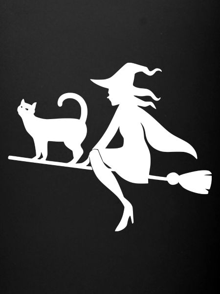 Witch with cat