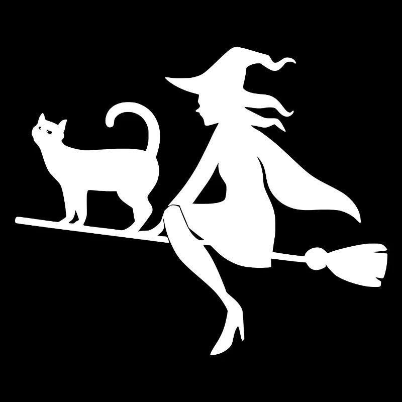 Sorcière avec chat