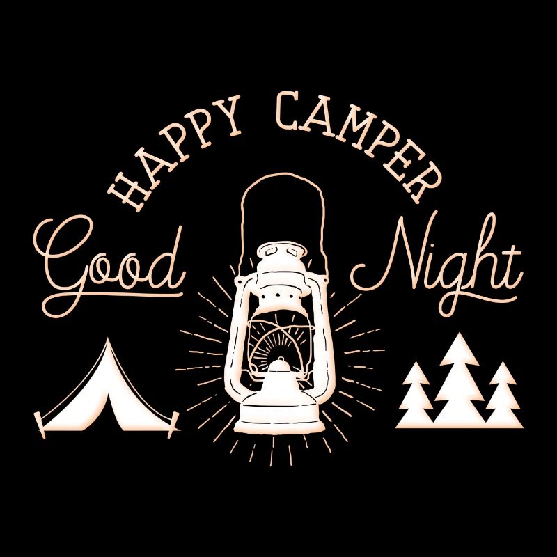 Glücklicher Camper