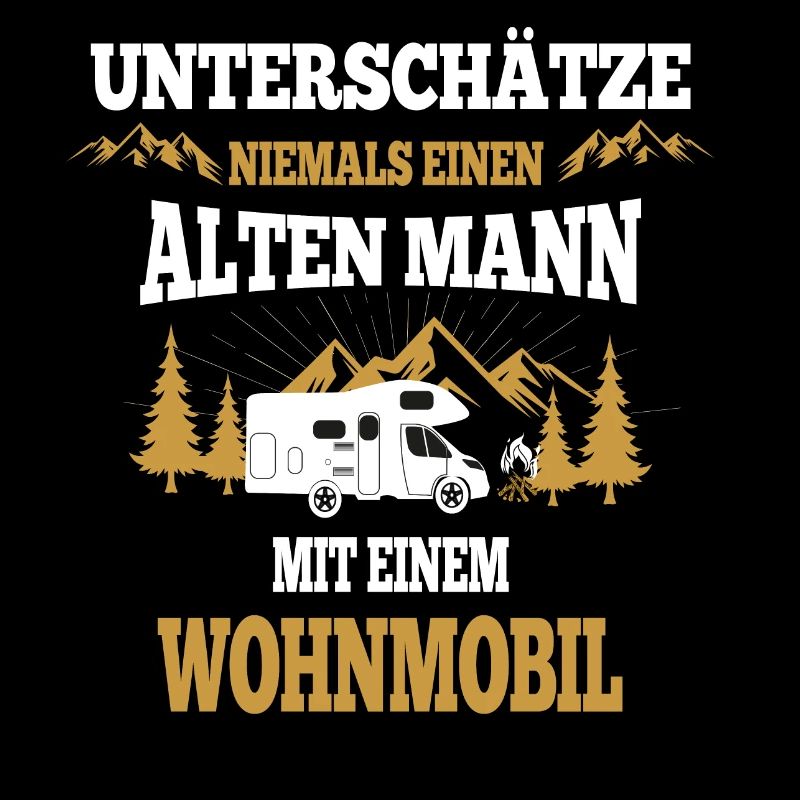 Mann mit Wohnmobil