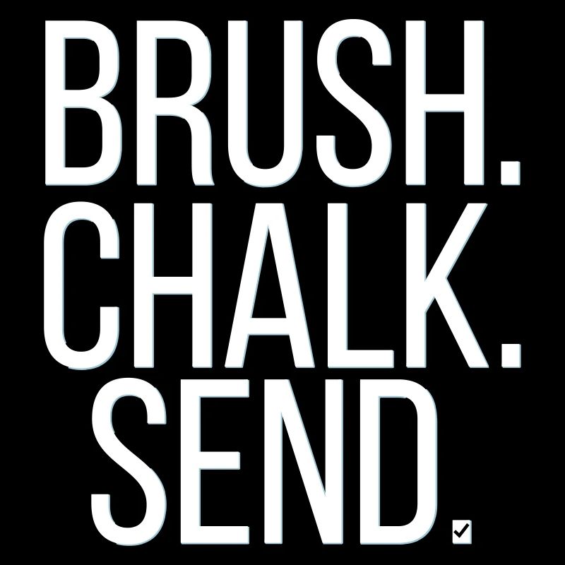 Brosse. Craie. Envoyer.