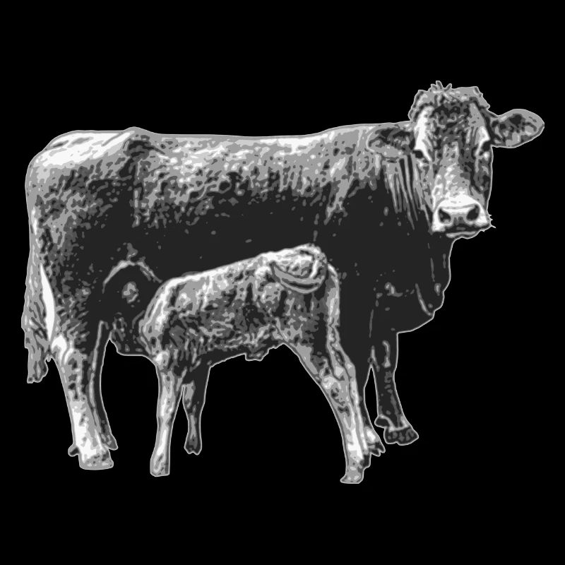 Vache avec veau