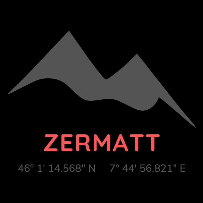 Minimalistisches Zermatt-Logo