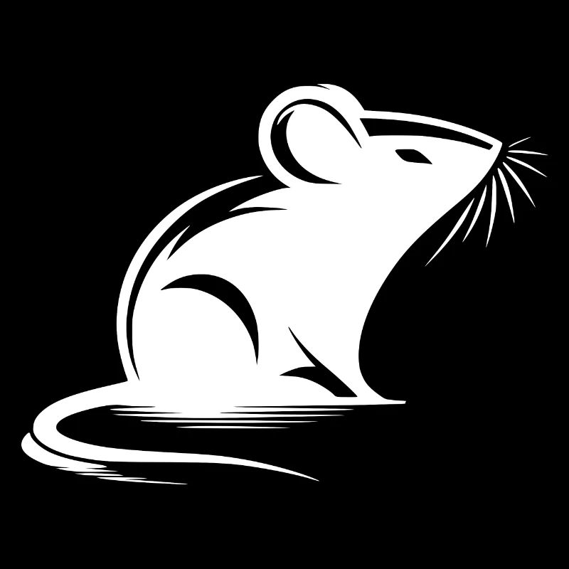 Mouse Drawing Tattoo Style