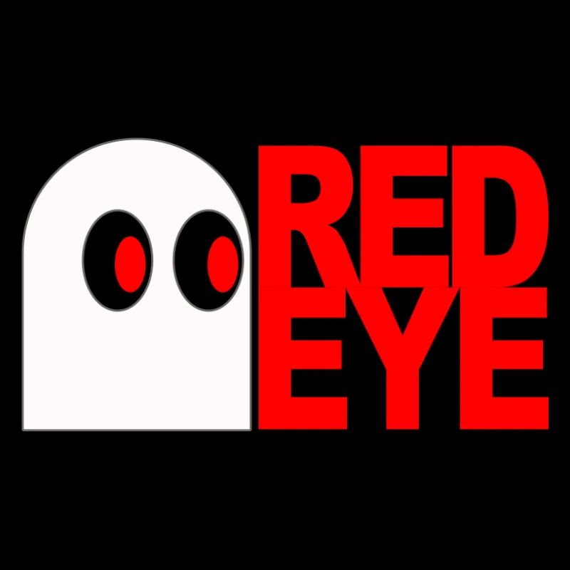 Œil rouge effrayant