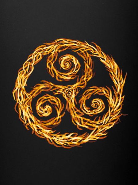 Triskele of fire