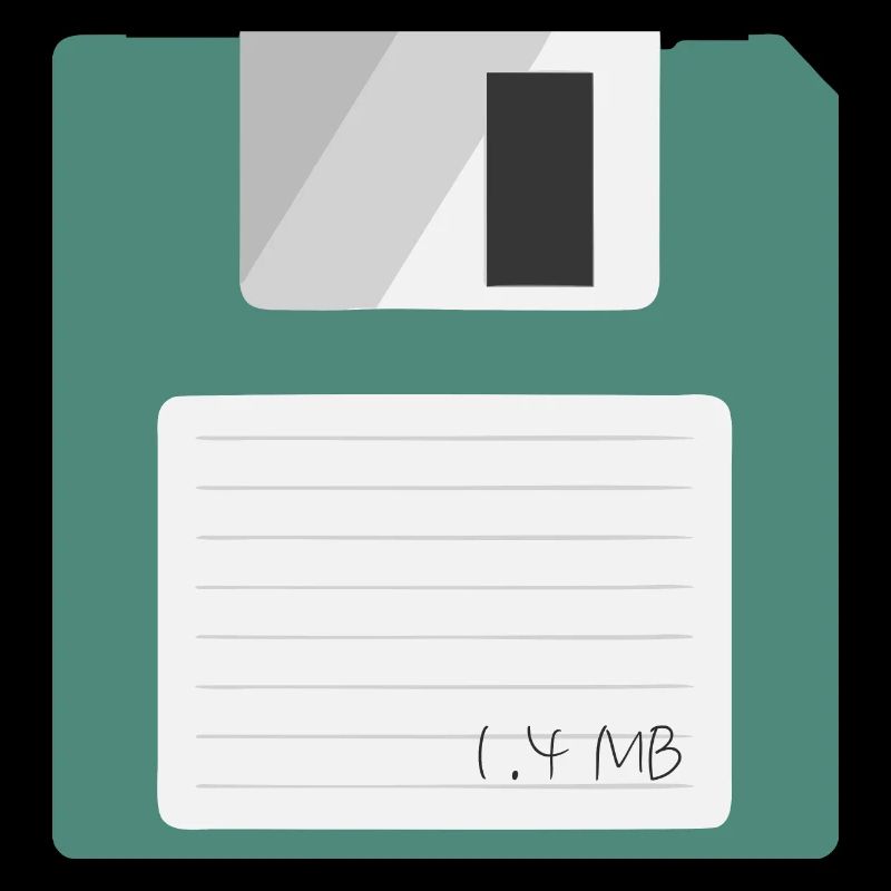 3,5 Zoll Diskette, 1,4 MB magnetische Diskette PC